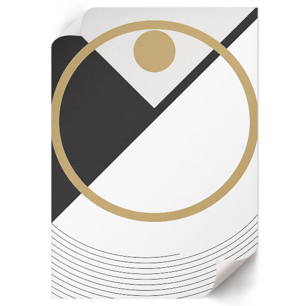 Retro plakát Geometrická kompozice