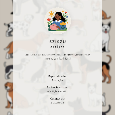Poszter kép Ilustrace psa