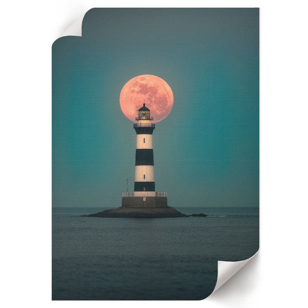 Retro poszter Maják a Měsíc