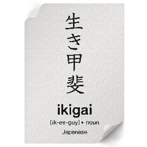 Retro plakát japán tipográfiával