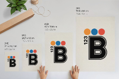 Poszter kép Typografie B123
