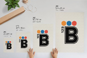 Poszter kép Typografie B123