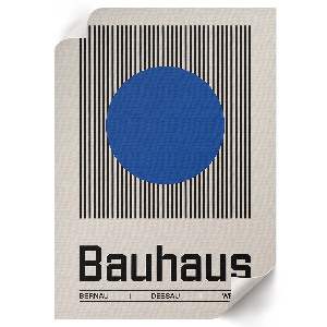 Vintage poszter Bauhaus stílusban