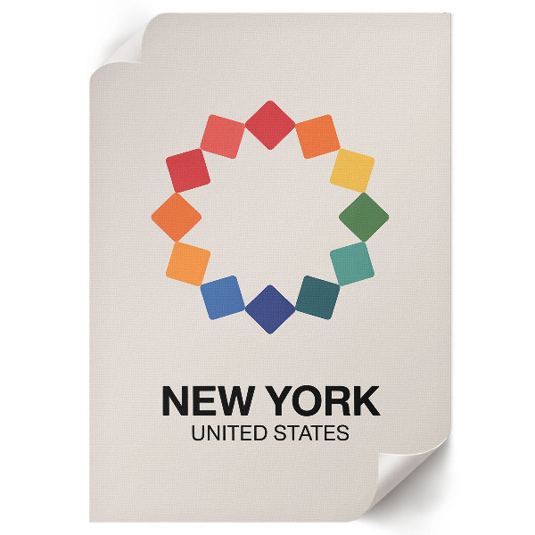 Retro poszter Ilustrace z New Yorku