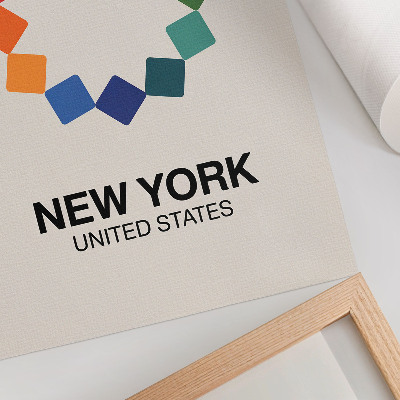 Retro poszter Ilustrace z New Yorku