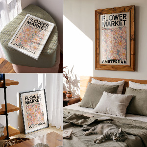 Vintage poszter Květinový plakát