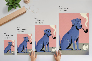 Retro plakát Pes a kuře