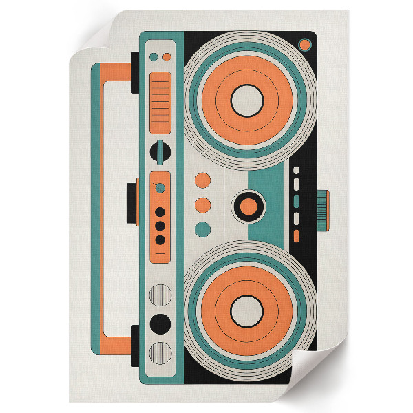 Poszter kép Retro boombox