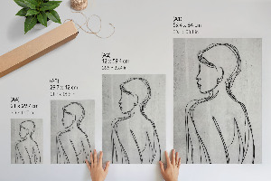 Poszter kép Minimalistický profil