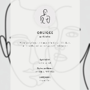 Vintage poszter Profil obličeje