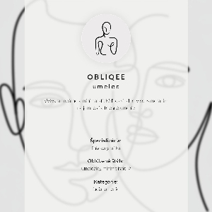 Vintage poszter Profil obličeje