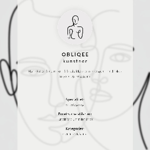 Vintage poszter Profil obličeje