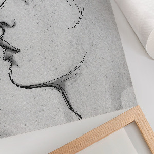 Vintage poszter Profil obličeje