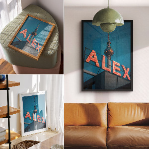 Retro plakát Moderní architektura