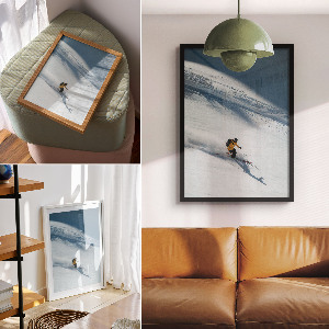 Vintage poszter Zimní sestup