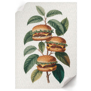 Retro poszter Burger Tree