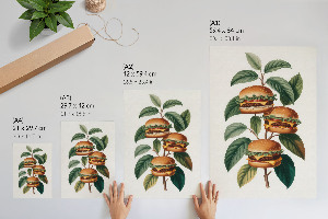 Retro poszter Burger Tree