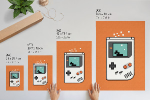 Retro Gameboy poszter