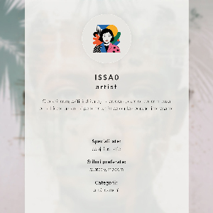 Retro plakát Surrealistický portrét