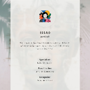 Retro plakát Surrealistický portrét