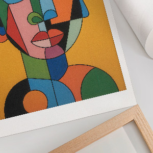 Retro plakát Surrealistický portrét