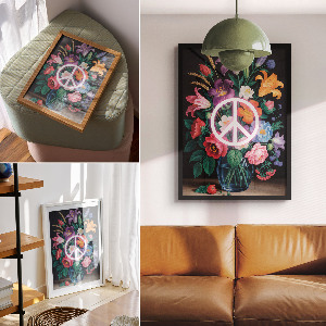 Poszter kép Mír a květiny