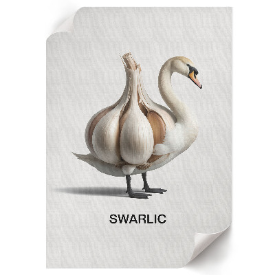 Retro plakát Labutí česnek