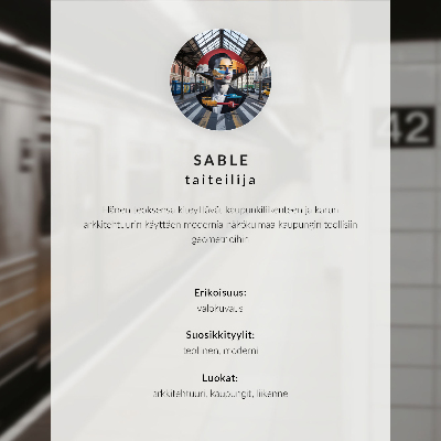 Retro plakát Modrá tramvaj