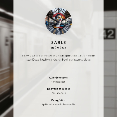 Retro plakát Modrá tramvaj
