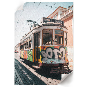 Poszter a Graffiti tramvaj mintájával