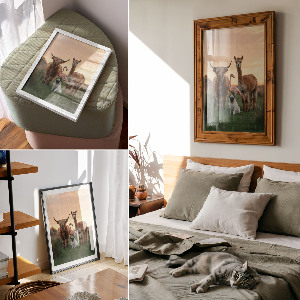 Vintage poszter Zvířata společně