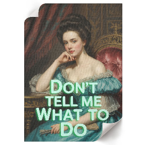 Vintage poszter Ironický portrét