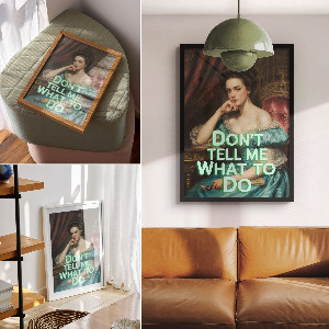 Vintage poszter Ironický portrét