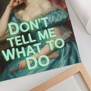 Vintage poszter Ironický portrét