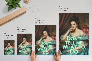 Vintage poszter Ironický portrét