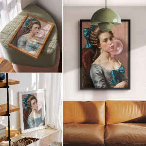 Retro plakát Retro žena