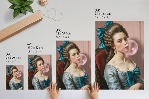 Retro plakát Retro žena