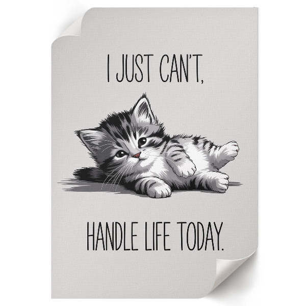 Vintage poszter Rozkošná kočička