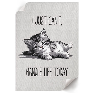 Vintage poszter Rozkošná kočička