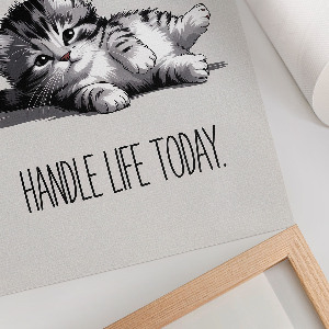 Vintage poszter Rozkošná kočička