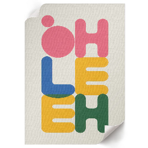 Retro poszter Typografická kompozice