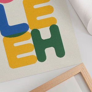 Retro poszter Typografická kompozice