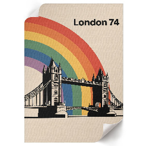 Vintage poszter Duhový most