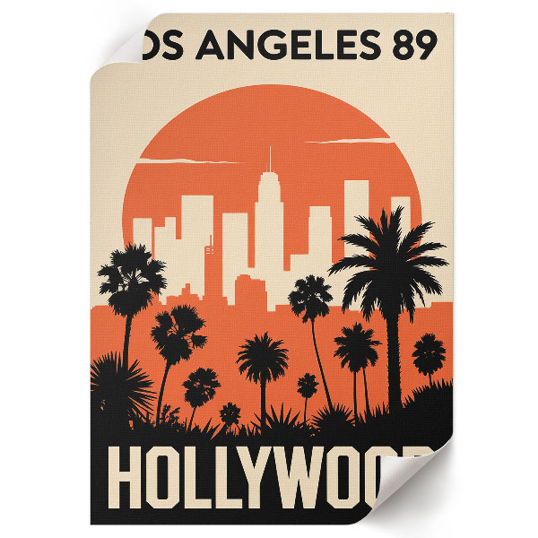 Retro plakát Hollywoodský pohled