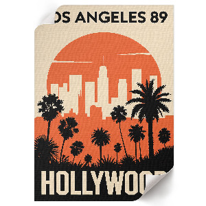 Retro plakát Hollywoodský pohled