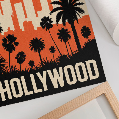 Retro plakát Hollywoodský pohled