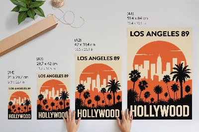 Retro plakát Hollywoodský pohled