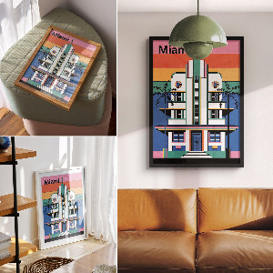 Poszter kép Art Deco v Miami