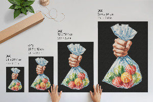 Retro plakát Ovoce v sáčku