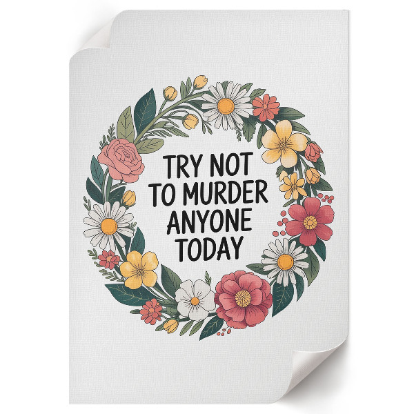 Vintage poszter Květinový humor